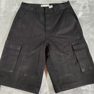 Royal Blue Cargo Shorts Men 34 Black Poly/Cotton Work Drawstring Outdoor